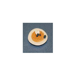 Waffle Plate W/Blueberries
