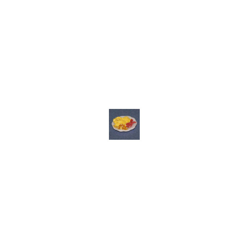 Breakfast Plate, Scrambled, 1/2