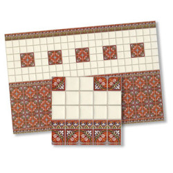 1/2 Inch Scale Floor Tiles, 4pc