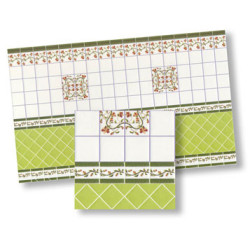 1/2 Inch Scale Wall Tiles, 4pc