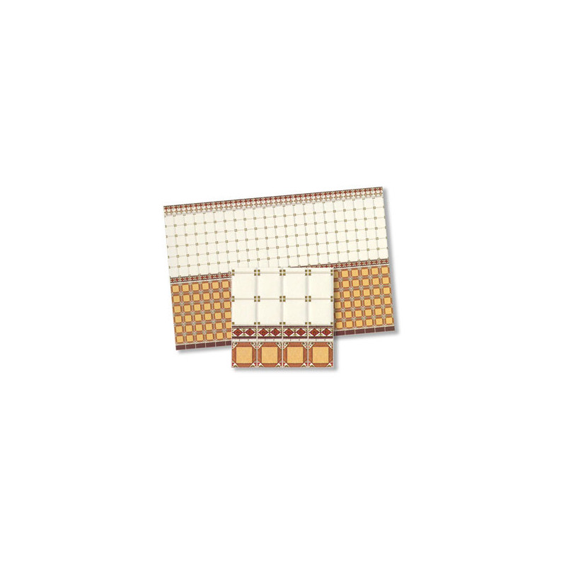 1/2 Inch Scale Floor Tiles, 4pc
