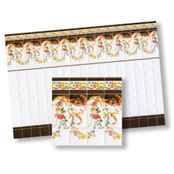 1/2 Inch Scale Wall Tiles, 4pc