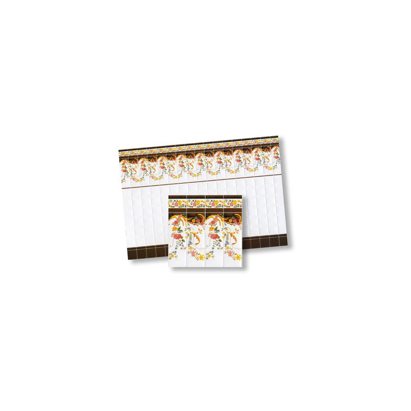 1/2 Inch Scale Wall Tiles, 4pc