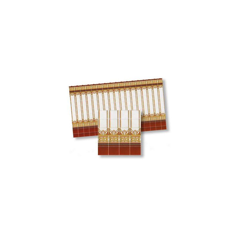 1/2 Inch Scale Wall Tiles, 4pc