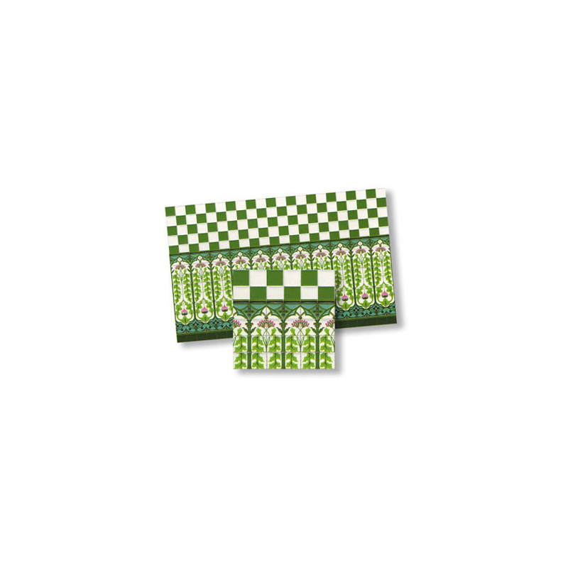 1/2 Inch Scale Wall Tiles, 4pc
