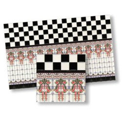 1/2 Inch Scale Wall Tiles, 6pc