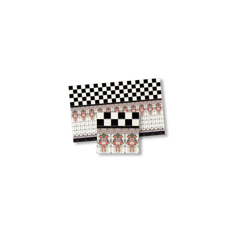 1/2 Inch Scale Wall Tiles, 6pc
