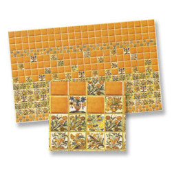 1/2 Inch Scale Wall Tiles, 6pc