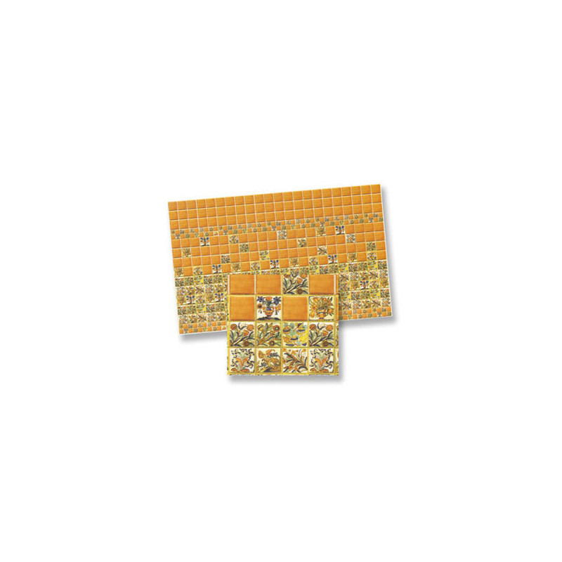 1/2 Inch Scale Wall Tiles, 6pc