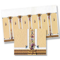 6 pack 1/2 Inch Scale Wallpaper, 6pc