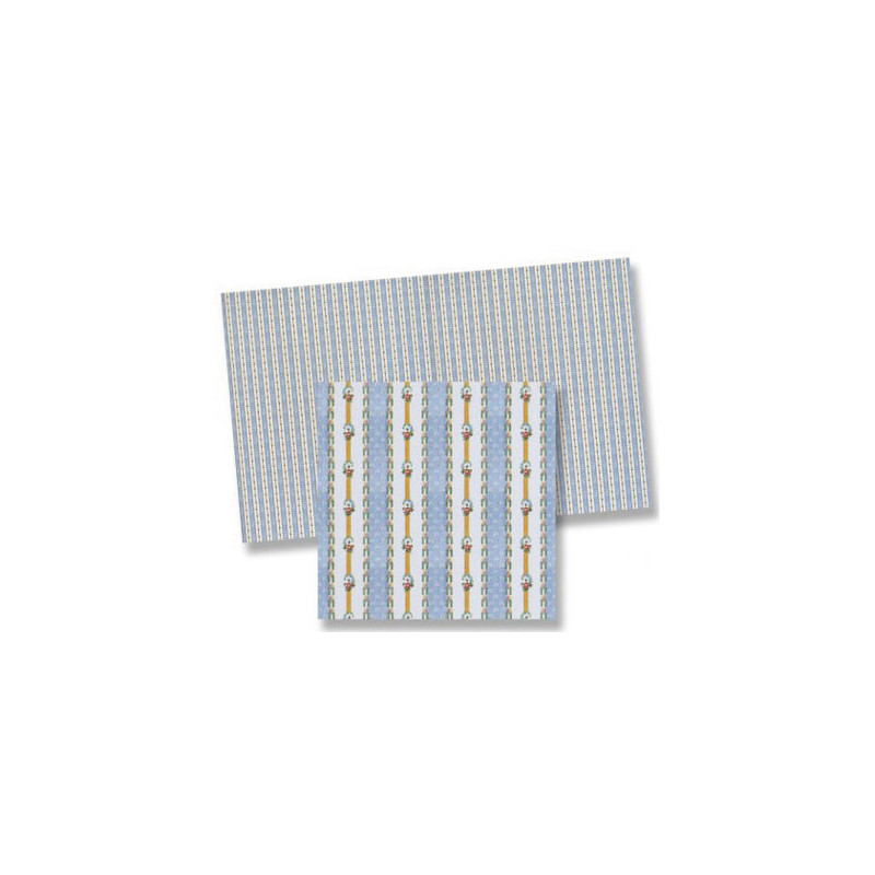 6 pack 1/2 Inch Scale Wallpaper, 6pc