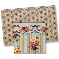 6 pack 1/2 Inch Scale Wallpaper, 6pc