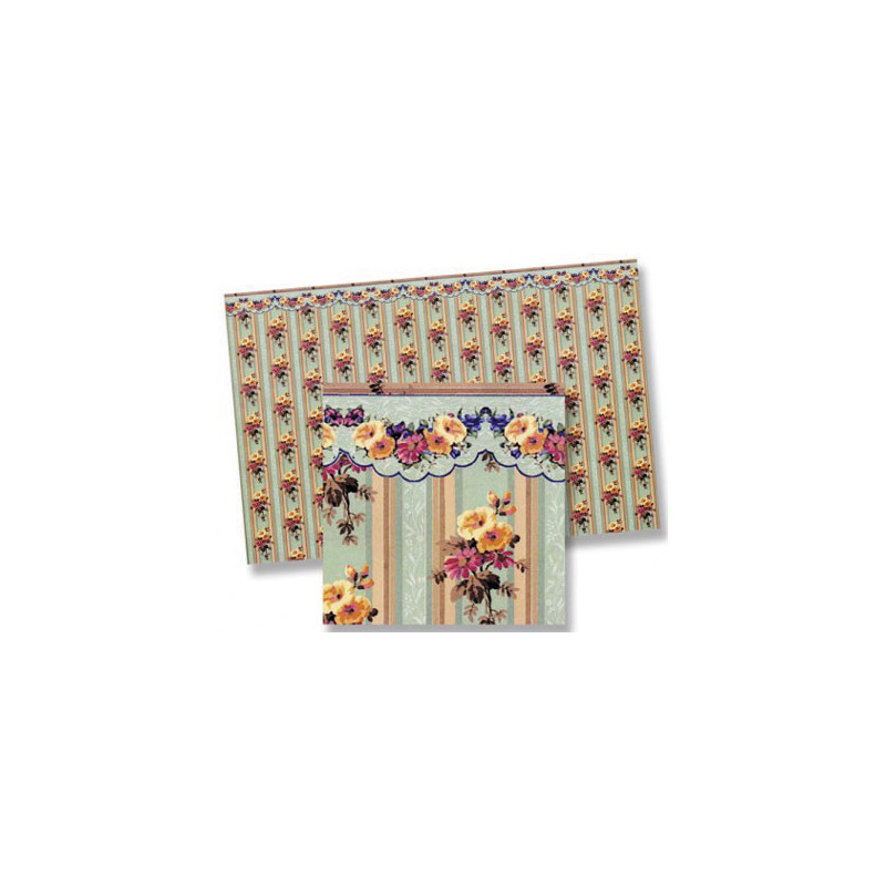 6 pack 1/2 Inch Scale Wallpaper, 6pc