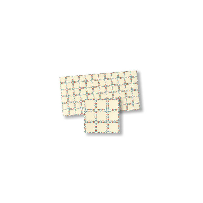 Mosaic Floor Tiles, 4pc