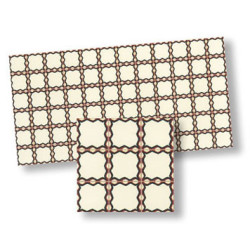 Mosaic Floor Tiles, 4pc