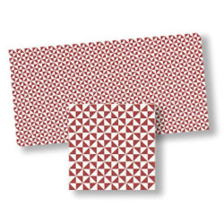 Mosaic Floor Tiles, 4pc