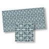 Mosaic Floor Tiles, 4pc