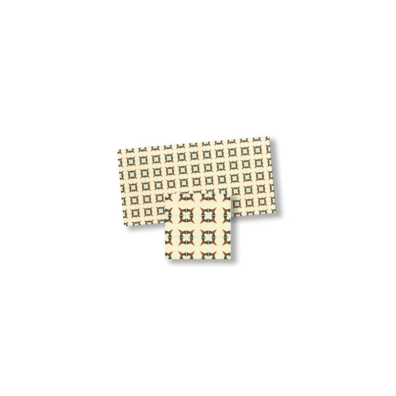 Mosaic Floor Tiles, 4pc