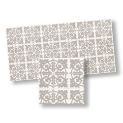 Mosaic Floor Tiles, 4pc