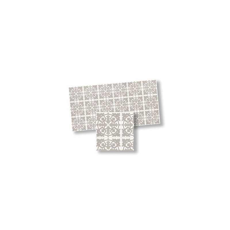 Mosaic Floor Tiles, 4pc