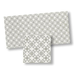 Mosaic Floor Tiles, 4pc