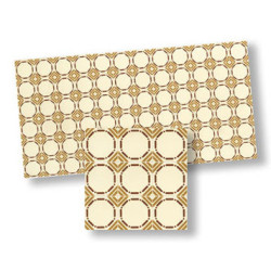 Mosaic Floor Tiles, 4pc