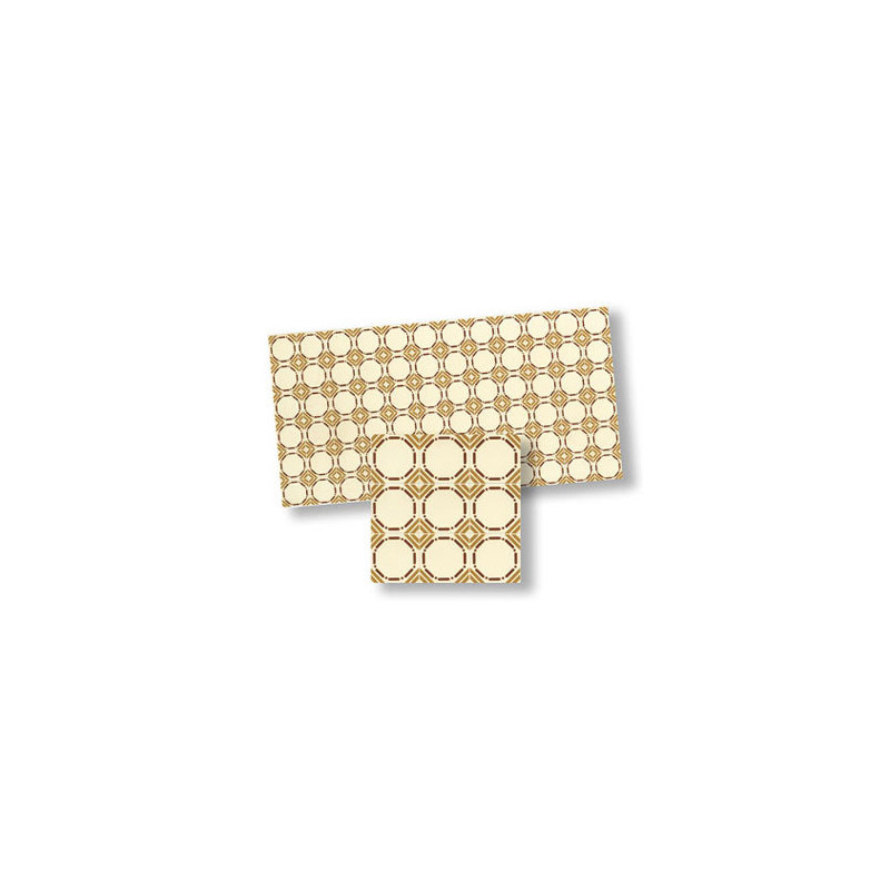 Mosaic Floor Tiles, 4pc