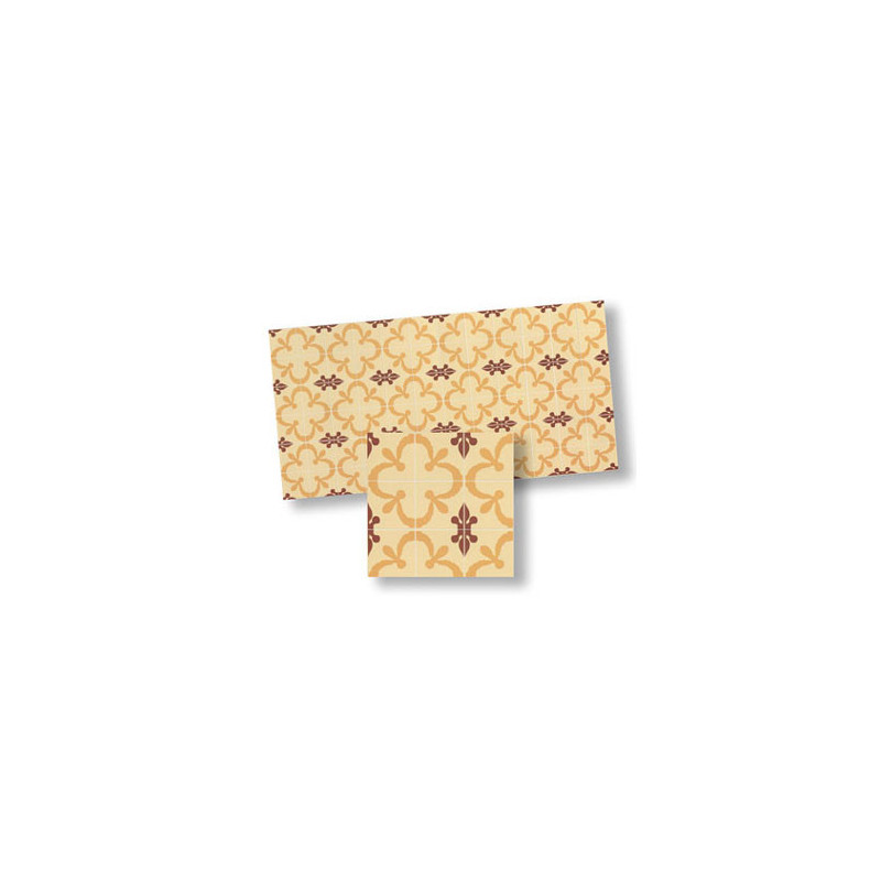 Mosaic Floor Tiles, 4pc