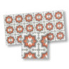 Mosaic Floor Tiles, 4pc