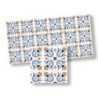 Mosaic Floor Tiles, 4pc
