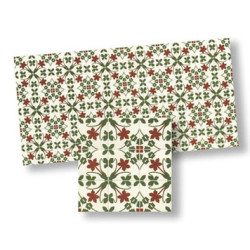 Mosaic Floor Tiles, 4pc