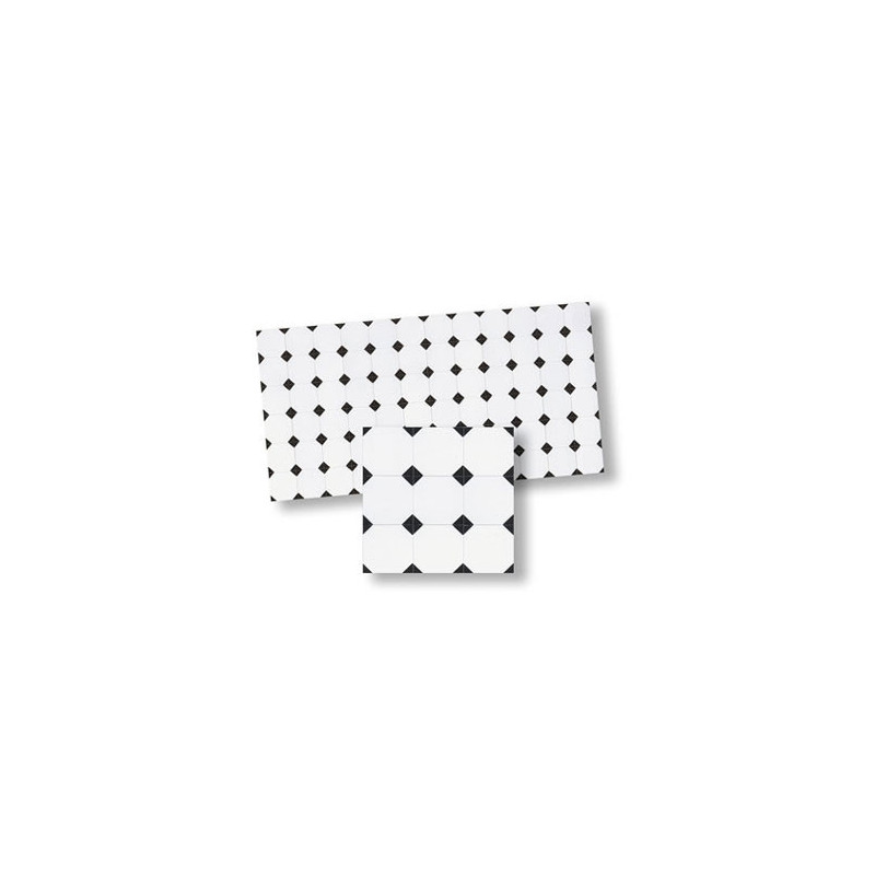 Mosaic Floor Tiles, 4pc
