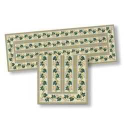 Mosaic Floor Tile Borders, 4pc