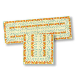 Mosaic Floor Tile Borders, 4pc