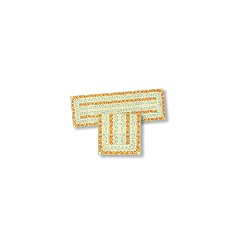 Mosaic Floor Tile Borders, 4pc