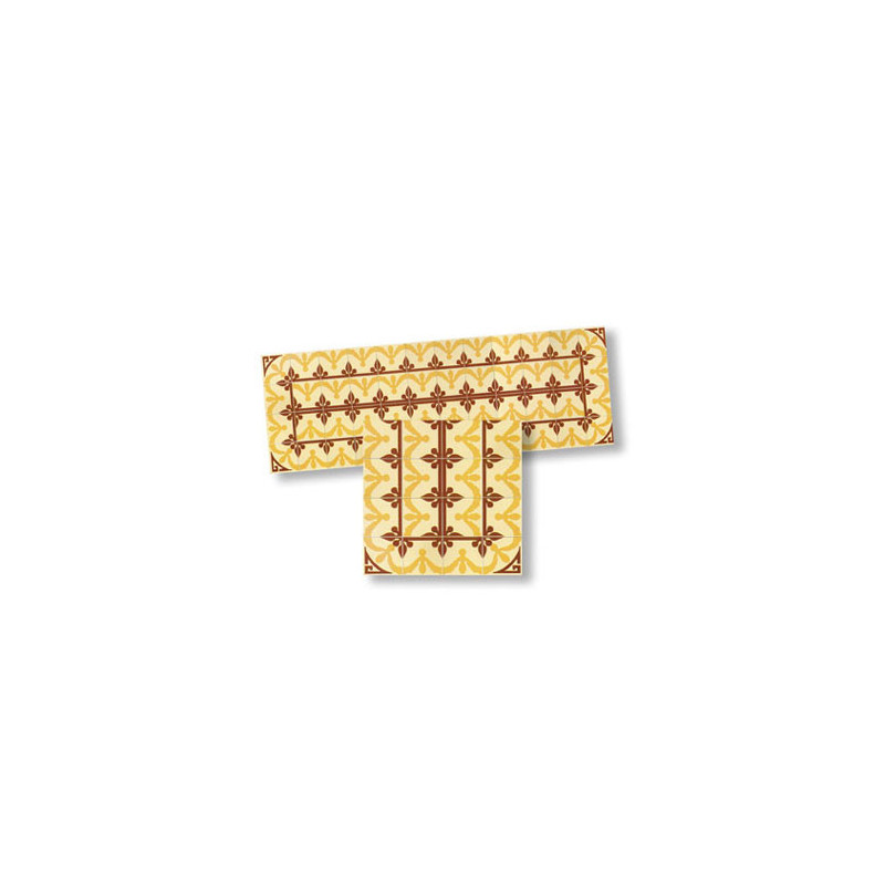 Mosaic Floor Tile Borders, 4pc