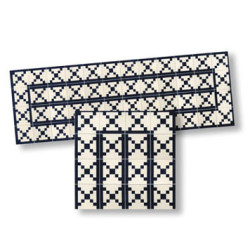 Mosaic Floor Tile Borders, 4pc