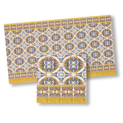 Mediterranean Tiles, 4pc