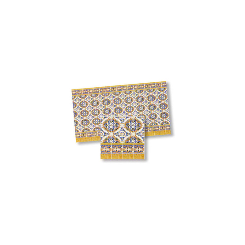 Mediterranean Tiles, 4pc