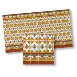 Mediterran Tile 10-3/4 X 5-3/4, 4Pc