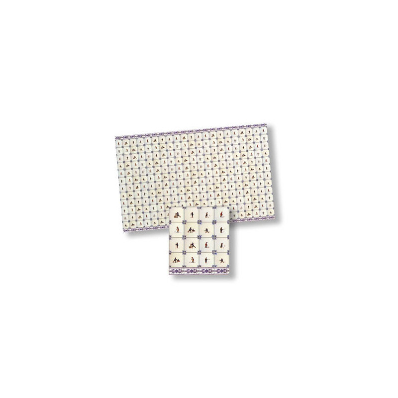 Delft Tiles, 4pc