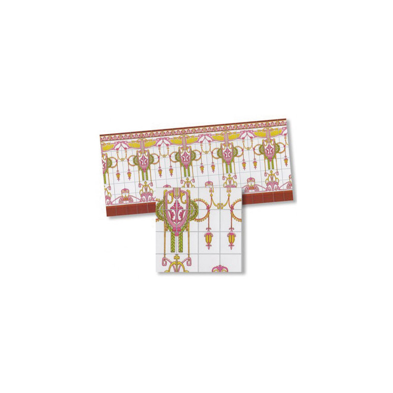 Nouveau Wall Tiles, 4pc