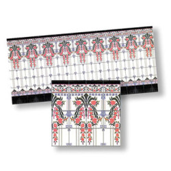 Nouveau Wall Tiles, 4pc