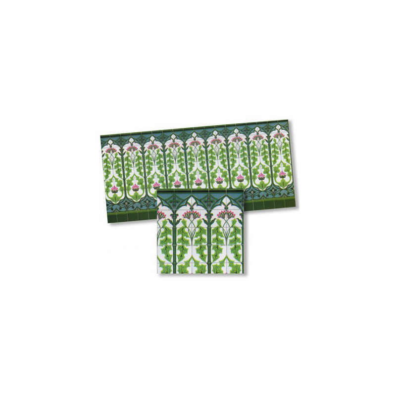 Nouveau Wall Tiles, 4pc