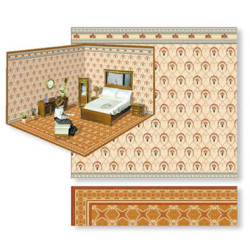 Yellow - Tan Floral Room Decorating Kit