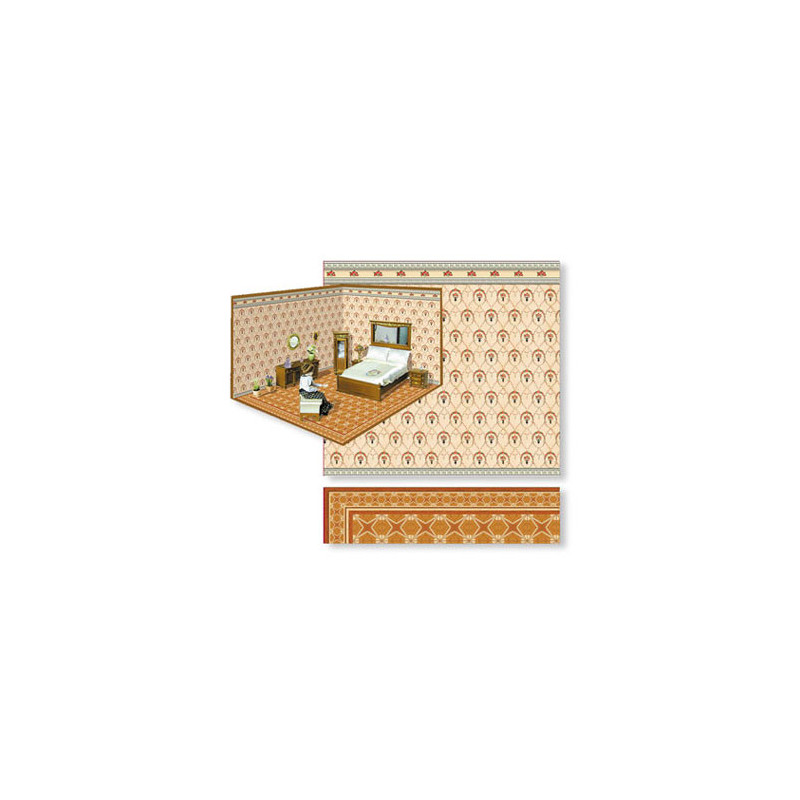 Yellow - Tan Floral Room Decorating Kit