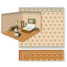 Yellow - Tan Floral Room Decorating Kit