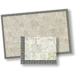 Faux Marble Tiles, 6pc