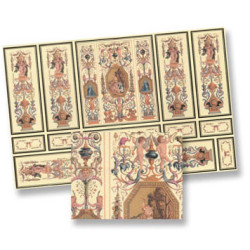 Deco Wall Panel Section, 4pc