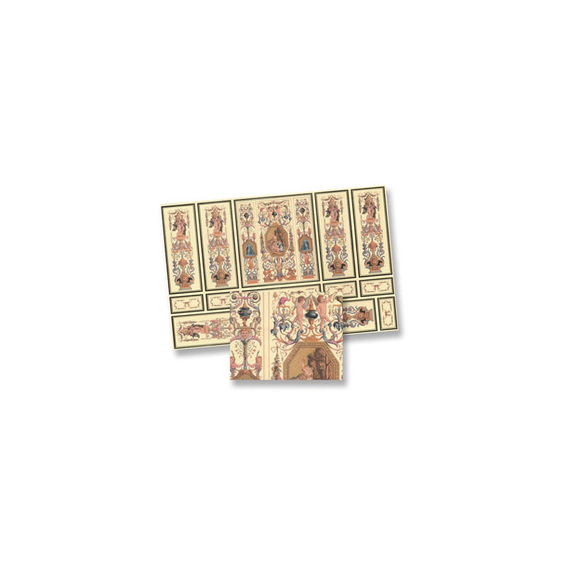 Deco Wall Panel Section, 4pc